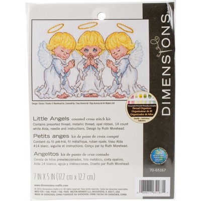 Dimensions Counted Cross Stitch Kit 7"X5"-Little Angels (14 Count)