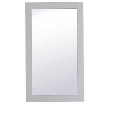 Elegant Lighting Aqua rectangle vanity mirror 18 inch in Grey