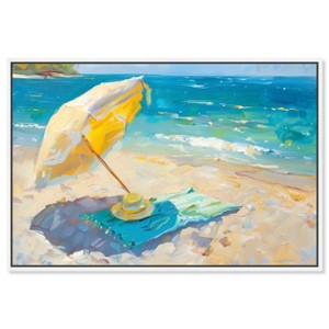 Art Remedy Morning Beach View Colorful Coastal Wall Art Framed - 1 of 4