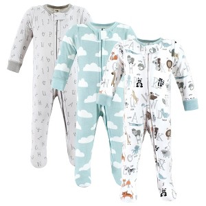 Hudson Baby Cotton Sleep and Play, Alphabet Animals - 1 of 4