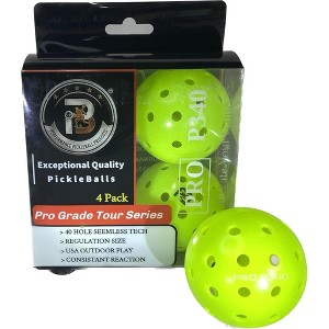 Probe Hues P340 Pro Outdoor Pickleball Balls, 4/6 Pack, High Bounce - 1 of 3