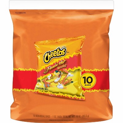 Cheetos Flamin' Hot Cheese Flavored Snacks - 10ct