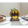 Batman Bat Logo 9x5 Inch Ceramic Planter w/ Artificial Plant - 2 of 4