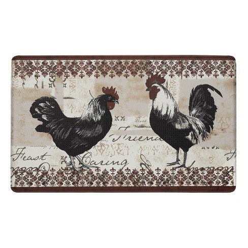 GoodGram Country Vintage Rooster Memory Foam Anti-Fatigue Kitchen Floor Mat - 18 in. W x 30 in. L - image 1 of 1