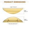 Unique Bargains Multi-Layer Electroplating Stylish and Elegant Sturdy and Durable Cabinet Pulls 4 Pcs - 2 of 4