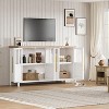 TackView Sideboard Buffet Cabinet with 4 Glass Doors - Kitchen Dining Room Storage, Coffee Bar Wine Display Cabinet for Living Room - 4 of 4