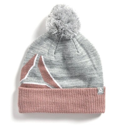 Reebok Women's Logo Beanie With Pom Pom