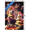 Trends International James Booker - Galaxy Laser Cats On Cheeseburgers Unframed Wall Poster Prints - 3 of 4