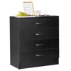 Karl Home 4-Drawer Black Particle Board 25.98in. W Chest of Drawer - 4 of 4