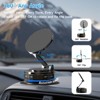 Itopfox Phone Holder for Car with Ultra Vacuum Suction Cup, 360° Rotation, Compatible with MagSafe and All Smartphones, Carbon Fiber Design - 3 of 4