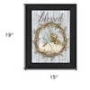 HomeRoots Blessed Wreath Black Framed Print Wall Art - 3 of 4