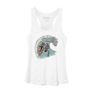 Women's Design By Humans Death Surfer By quilimo Racerback Tank Top - 1 of 3