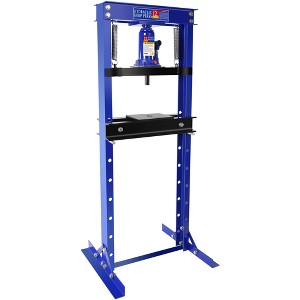 Hydraulic Press, 12 Ton H-Frame Heavy Duty Shop Press with Stamping Plates - Adjustable Height for Metalworking Bearing Removal Repair - 1 of 4