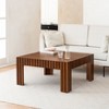 MH London Fritz Solid Wood Coffee Table with Rectangular Top in Walnut - 3 of 4