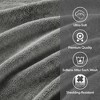100% Cotton Solid Color Heavyweight Bath Towel Set, Anti-Microbial Certified Highly Absorbent Plushy Bath Towel - 2 of 4