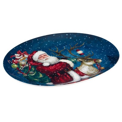 Certified International Santa's Secret Oval Serving Platter, 2 of 5