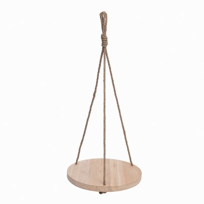 Transpac Wood 29.52 in. Brown Spring Hanging Display Board