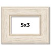 PosterPalooza | Photo Size Weathered White Picture Frame - UV Acrylic, Foam Board Backing, Hanging Hardware - 2 of 4