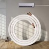VEVOR 16FT Mini Split Line Set, 3/8" & 5/8" O.D Copper Pipes Tubing and Triple-Layer Insulation, for Air Conditioning, Black - 2 of 4