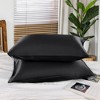 PiccoCasa 85GSM Satin Luxury Silky Envelope Closure Pillowcases 2 Pcs - 4 of 4