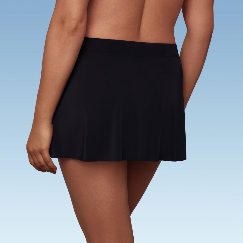 Women's UPF 50 Shaping Swim Skirt - Aqua Green® Black, 2 of 9