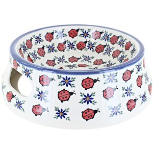 Blue Rose Polish Pottery A100 Andy Dog Bowl - 1 of 1