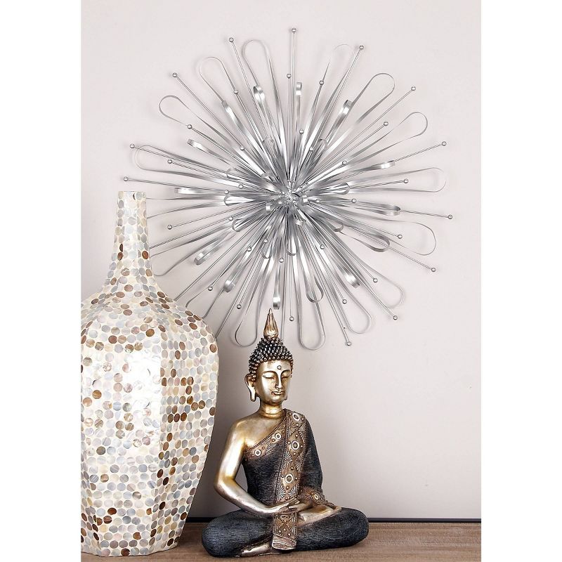 Set of 3 Metal Starburst Wall Decors with Orb Detailing - Olivia & May, 2 of 6