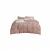 Boho Duvet Cover Queen Size - Pink, Breathable Soft, Machine Washable, 90x90, 2 Pillow Shams, Zipper Closure - 3 of 4