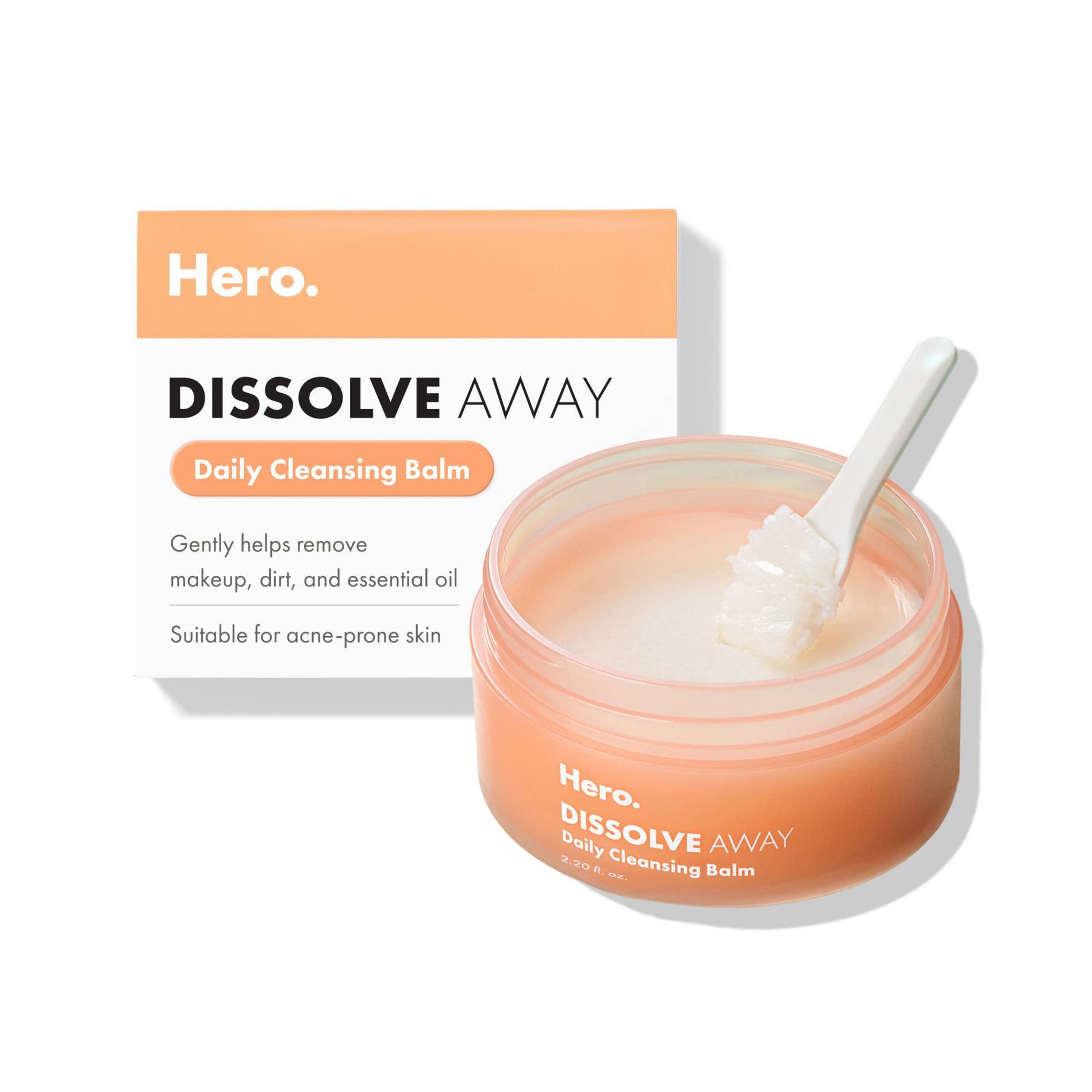 Hero Cosmetics Deep Dissolve Cleansing Balm - 2.2 fl oz: Sunflower Seed Oil, Liquid Form, Normal Skin