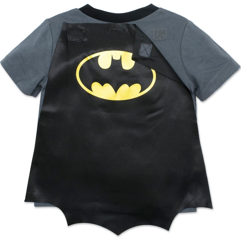 DC Comics Justice League Batman Toddler Boys Caped Graphic T-Shirt & Cape Set , 2 of 4