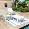 WestinTrends Ashore Modern Reclining Chaise Lounge with Side Table 2-Piece Set - 2 of 4