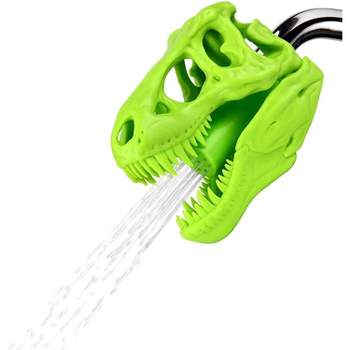 UT Brands Wash N Roar Sculpted T-Rex Skull Shower Head | Lime Green