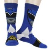 Power Rangers Men's Ranger Big Face Color-Inspired 6Pk Crew Socks Shoe Size 6-12 - 4 of 4