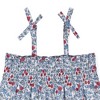 Hope & Henry Baby Smocked Romper with Bow Shoulders - 2 of 3