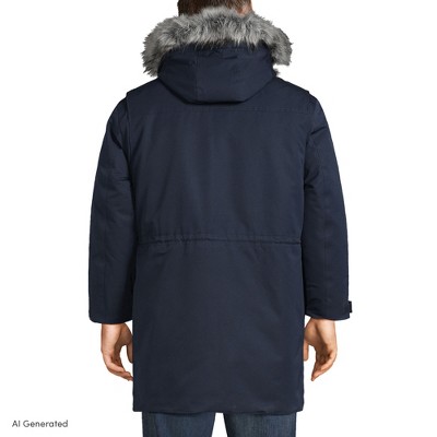 Lands' End Men's Big and Tall Expedition Waterproof Down Parka - 3X Big Tall - Radiant Navy — фото 2