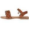 bebe Girls' Sandals - Comfy Open Toe Dress Sandals, Fancy and Sparkly Sandals for Little Girls and Big Girls - 3 of 4