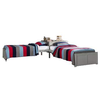 Twin Pulse L Shape Kids' Bed Gray - Hillsdale Furniture