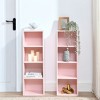 8-Tier Media Tower Rack, CD DVD Slim Storage Cabinet with Adjustable Shelves - 3 of 4