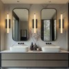 CityFurn 19" Modern LED Alabaster Wall Sconce Bathroom Vanity Lights - 2 of 4