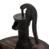 NAYSAYE Fountain Rustic Barrel Pump Hand Crafted Style with Classic Farmhouse Charm for Garden Patio Outdoor, Wood, 19.75"*26.5"*18.87" - 4 of 4