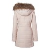 Sportoli Women Quilted Down Alternative Winter Puffer Jacket Coat Faux Fur Trim Hood - image 4 of 4