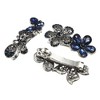 Unique Bargains 3 Pcs Hair Clips Hair Accessories for Women Hair Barrettes Sparkly Bling Rhinestones Hairpin Blue Black - 3 of 4
