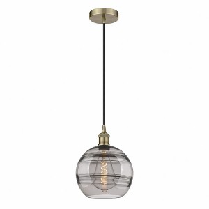 Rochester - 1 Light Cord Hung Mini Pendant In Industrial Style-11.63 Inches Tall and 10 Inches Wide - 1 of 1