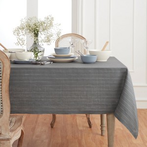 Solino Home Striped Linen Tablecloth | Pinstripe - 1 of 4