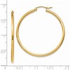 Black Bow Jewelry 2mm, 14k Yellow Gold Classic Round Hoop Earrings, 40mm (1 1/2 Inch) - 4 of 4