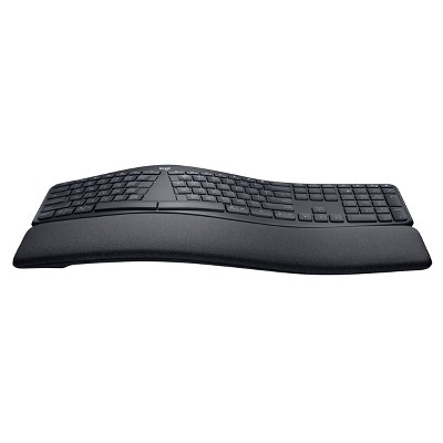 Logitech ERGO K860 Ergonomic Full-Size Wireless Scissor Keyboard with Wrist Rest - Black