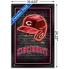 Trends International MLB Cincinnati Reds - Neon Helmet 23 Framed Wall Poster Prints - 3 of 4