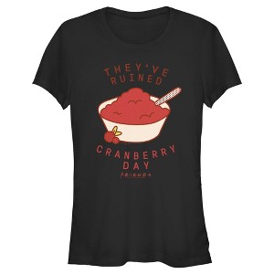 Juniors Womens Friends They've Ruined Cranberry Day T-Shirt - 1 of 4