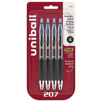 uni-ball 207 Signo RT Retractable Gel Pens Medium Point Blue Ink 615714