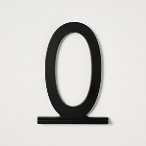Metal House Number Plaque Matte Black - Hearth & Hand™ with Magnolia - 1 of 4